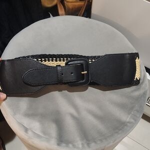 Women's Black and Tan Belt